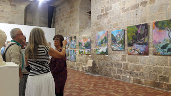 plurielles vernissage exposition 2018 figeac salle balene peinture sculpture art contemporain art abstrait 